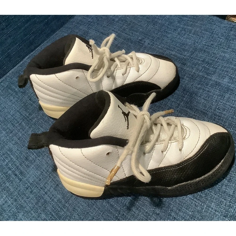 Toddler Air Jordan 12 Retro Athletic Shoes 'Taxi' 850000 125 - Size 10C